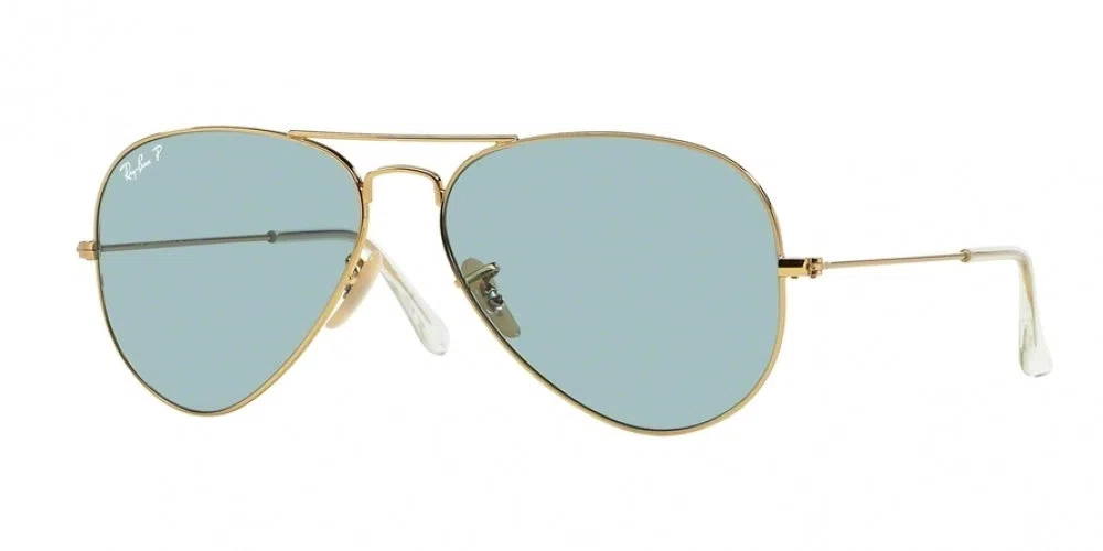 Ray Ban RB 3025 Aviator Large Metal Sunglasses - Medium - 58mm - Silver - view 6